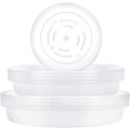 thumbnail image 1 of Paquete de 5 platillos para macetas YONGSHENG transparentes reutilizables para flores y plantas, 1 of 5