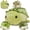 Green, variant on Tezituor 4Pcs Dinosaur Stuffed Animal 24.4'' Mommy Plush Triceratops with 3 Dinosaur Plush Toys