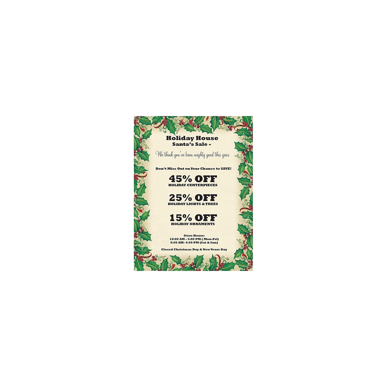Great Papers Holiday Stationery Dancing Holly