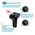 thumbnail image 2 of Transmisor Inalámbrico FM VIMI Para Vehiculo Manos Libres Cargador 2 USB, 2 of 10