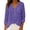 Purple, variant on Duoif Womens Tops Womens Cotton Linen Tops Spring Fashion 2026 Long Sleeve V Neck Button Shirts Casual Loose Summer Blackish Green L