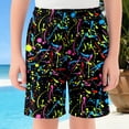 thumbnail image 2 of JAJAHO Boys Summer Beach Shorts Breathable Mesh Loose Fit Straight Leg Casual Elastic Waist Running Shorts For Kids 2-14Y Stylish Beachwear, 2 of 4