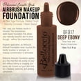 thumbnail image 2 of Belloccio DEEP EBONY Color Shade Belloccio Professional Airbrush Makeup Foundation, 1/2 oz., 2 of 5
