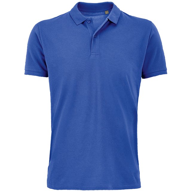 SOLS - Polo Orgánica Planet Pique Hombres (Azul Real)