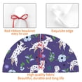 thumbnail image 4 of Lsque Cute Dog Print Christmas Tree Skirt, Tree Skirt with Ties or Velcro, Perfect for Holiday Decorations, Halloween, and New Year-48", 4 of 7