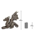 thumbnail image 2 of Design Toscano Desmond the Dragon Gothic Decor Statue, 41 cm, Polyresin, Greystone, 2 of 6