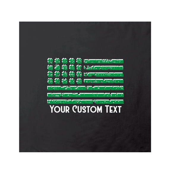 Custom St Patrick's Day Flags, Shamrock Banners, Personalized 4 Leaf Clover Flags