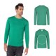 thumbnail image 3 of Playera Cuello Redondo Manga Larga para Caballero, Color Jade Jaspe, Talla Chica, 50% Algodón-50% Poliéster. Yazbek C0354, 3 of 3