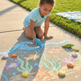 thumbnail image 5 of Goofy Foot Designs Seashell Sidewalk Chalk Set 14 Pieces Beach Shell Shapes for Kids Ages 3 and Up, 5 of 5