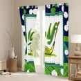 thumbnail image 3 of Homewish Kawaii Cartoon Golf Black Out Curtains for Kids, Sports Player Curtains Pack of 2 (42x63 Each), Green Buffalo Plaid Bedroom Curtains, Black Out Curtains Room Decor, 3 of 6