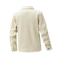 thumbnail image 4 of WREESH Fashion Winter Jacket Men'S Casual Solid Color Pockets Buttons Long Sleeve Outwear Coat Jacket Khaki, 4 of 4