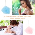thumbnail image 3 of SHISUYAN 8pcs Colored Mesh Bath Ball Shower Ball Bath Back Scrubber with Hanging Rope Random Color, 3 of 9