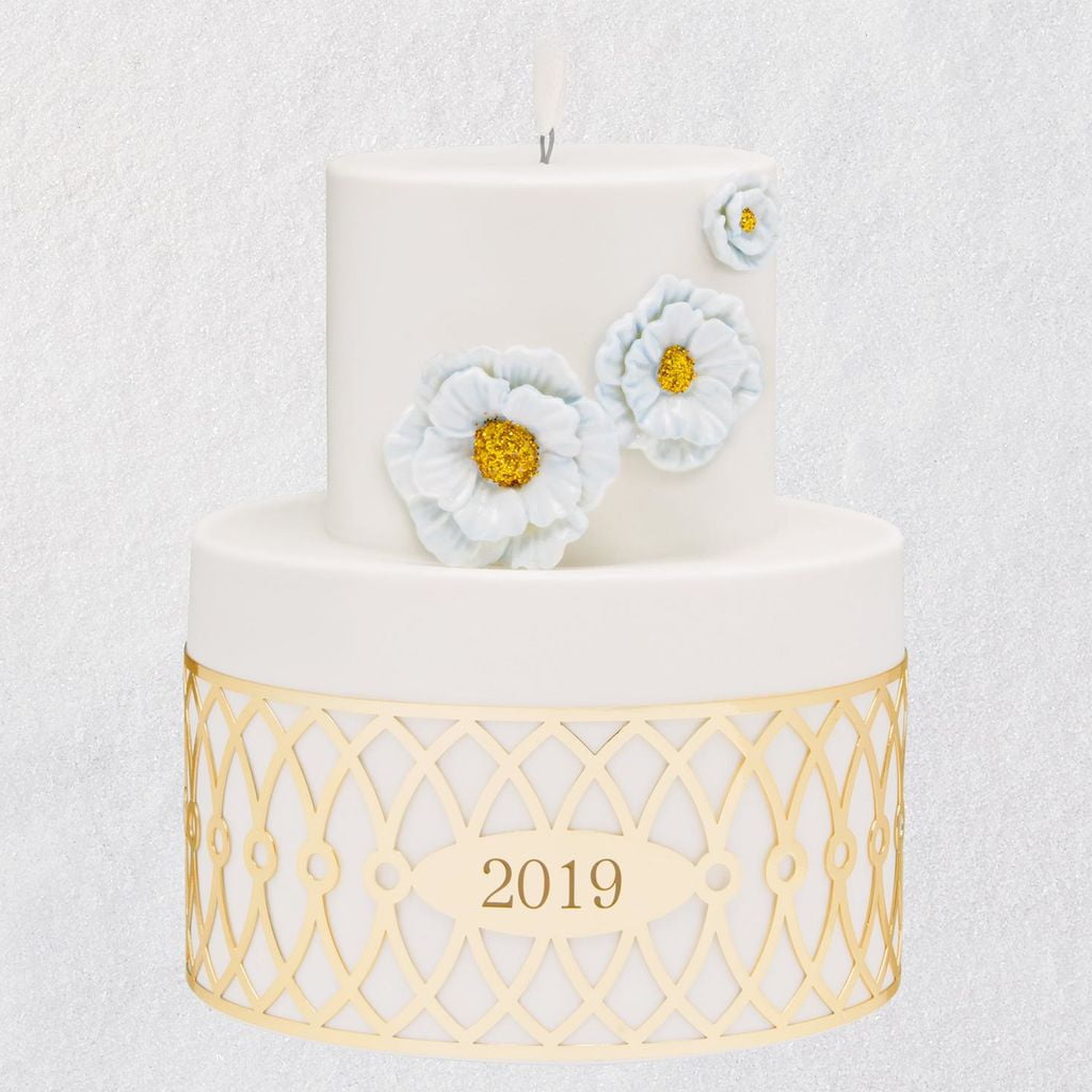 Hallmark Ornament 2019 I Do Wedding Cake Ornament