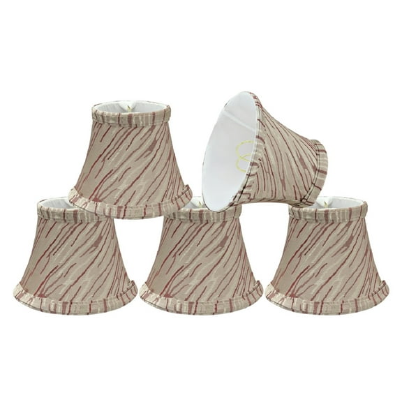 Aspen Creative Corporation 5'' Fabric Bell Candelabra Shade (Set of 5)
