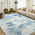 thumbnail image 1 of Modern Abstract Area Rugs for Living Room x Non Slip Machine Washable Rug Lightweight Low Pile Floor Carpet for Bedroom Dining Room Nursery Home Office Entryway Rugs Grey, 1 of 8