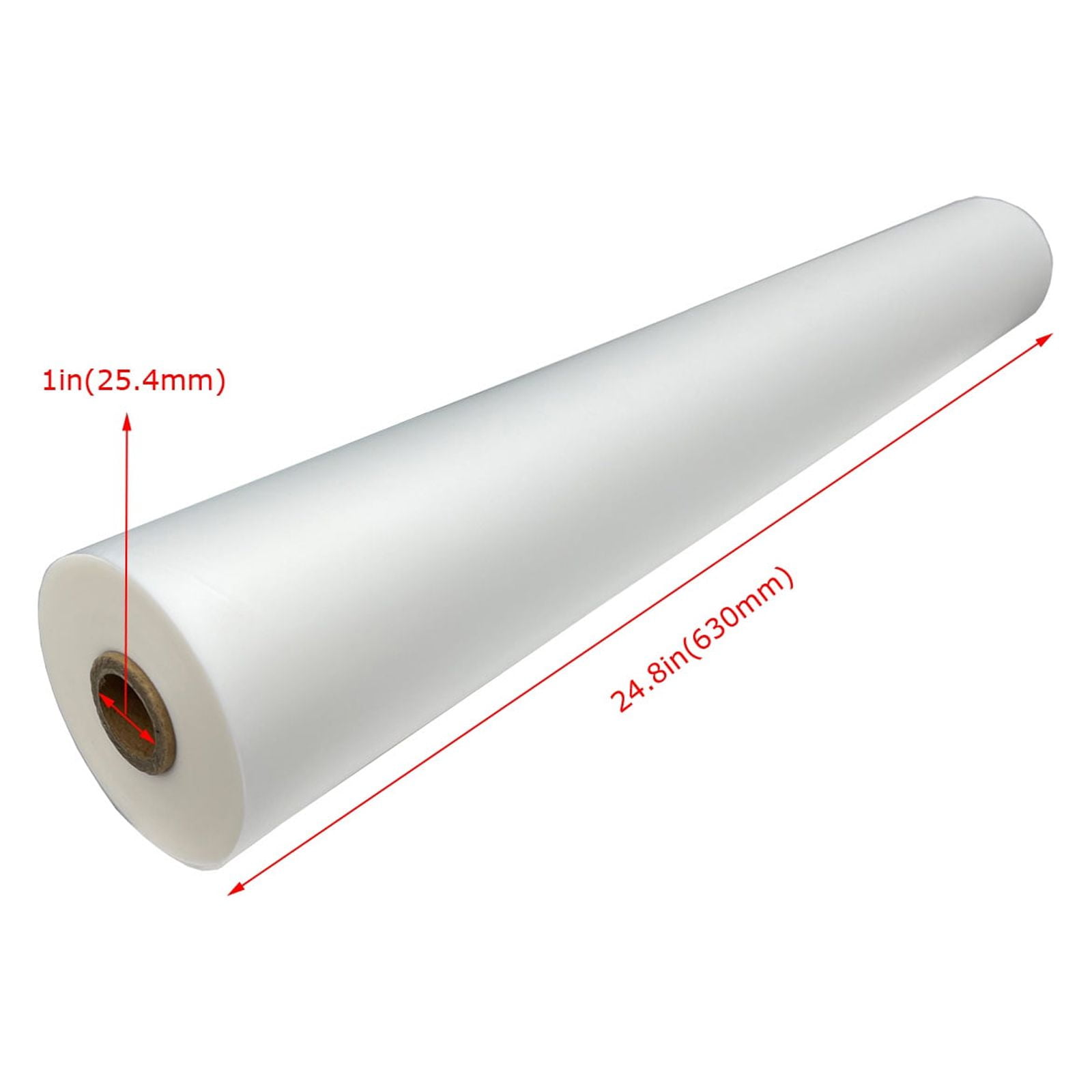 Techtongda 1 Roll 24.8"x656' Bopp Matte Laminating Film Thermal Lamination Pre-coating Film for Laminating Machine