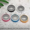 thumbnail image 5 of Uxcell Pocket Compass Survival Sports Navigation Compass with Key Ring Yellow 2 Pack, 5 of 6