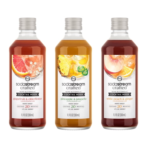 sodastream Crafted Mixers Variety Drink Mix, 11.1oz, 3pk