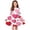 Hot Pink#1, variant on SERTG Girls Heart Print Long Sleeve Dress Round Neck Fashion Dance Skirts Valentine Theme Spring Summer Comfort Fit Kids Dress(Hot Pink#1,9-10 Years)