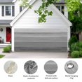 thumbnail image 2 of Grey Ombre Wooden Garage Door Cover Banner 6 x 13 FT, Farmhouse Retro Gray Wood Gradient Garage Door Curtains Backdrop with Grommets for Indoor Outdoor Wall Party Porch Yard Decorations Background, 2 of 9