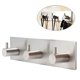 thumbnail image 1 of Stainless Steel Hooks Hanger for Hanging Things Use 3-Hook Silver Design, 1 of 2