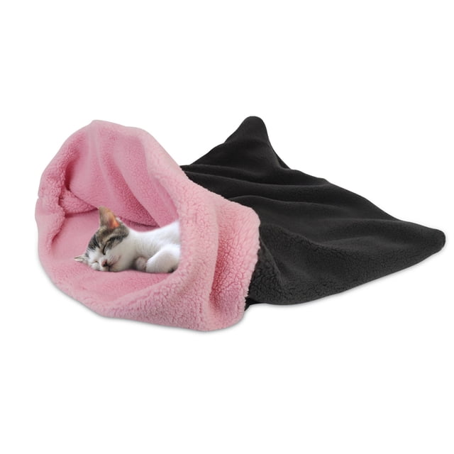 Cama de Gato Cueva de Perro Camas de Almohada Bolsa de Dormir de Agujero de Cama, Esterilla para Mascotas, Bolsa de Cojín Cálida Y Cómoda, Adecuada para Gatos Y Perros para Usar Todo el Año
