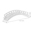 thumbnail image 2 of CRAFTHROU Chinese Traditional Style Mini Landscape Bridge Plastic Beige 1Set, 2 of 8