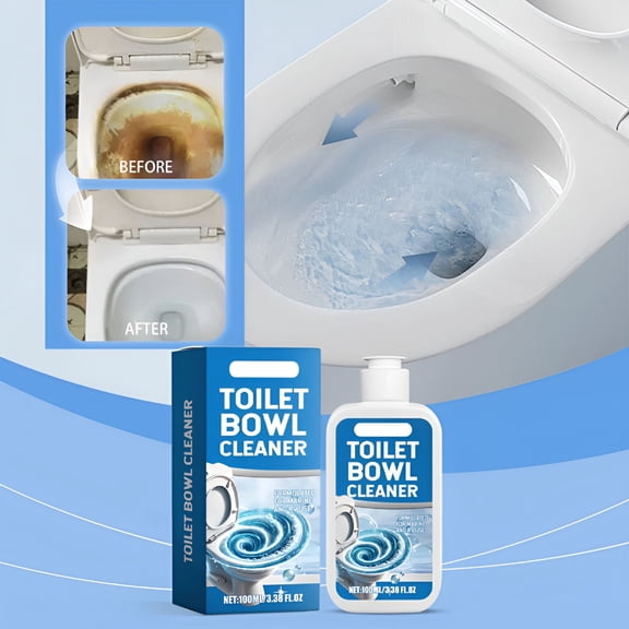RAGUPEL Toilet Bowl Cleaner Toilet Tank Cleaners,Portable,No-Scrub,Safe for All Toilets,Smell Eliminator Heavy Duty Toilet Cleaning,Fresh Scent Deodorizing,100ml(3.38FL.OZ)