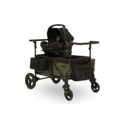 Jeep Deluxe Wrangler Wagon Stroller for 2 Kids with Cooler Bag, Parent Organizer & All-Terrain Wheels by Delta Children