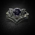 thumbnail image 2 of Kcodviy Moon Jewellery Gifts for Cool Rings for Men Women Red Amethyst Moon Love Rings Ring Rings, 2 of 9