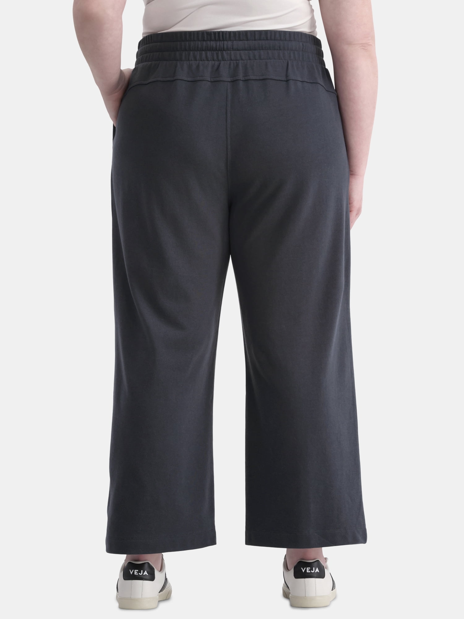 Terra & Sky Women’s Plus Size Cropped Knit Pant
