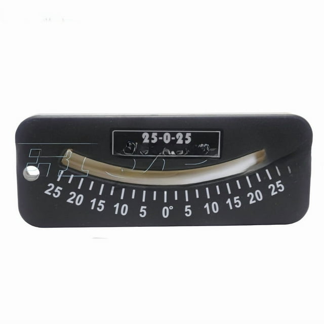 HUOTO Portable Tilt Gauge: Compact Angle Measuring Tool with 25-0-25° and 45-0-45° Ranges, Ideal for Maritime Navigation & Aviation Use – Durable, User-Friendly Mini Inclinometer for Vessel/Aircraft