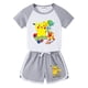 thumbnail image 3 of Conjunto de ropa para niños, camiseta de Pikachu para niño y niña, pantalones cortos, conjuntos de 2 uds., conjuntos de algodón para niñas pequeñas, ropa deportiva de la Patrulla Canina para niños, 3 of 5