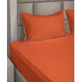 thumbnail image 6 of Ambesonne Orange Fitted & Top Sheet Set with Shams, Retro Bohemian Ethnic, Orange, 6 of 8