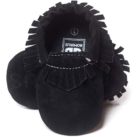 

QWZNDZGR Infant Baby Girls Boys Premium Soft Sole Tassel Bowknot Moccasins Toddler Prewalker Princess Anti-Slip Crib Baptism Loafers Shoes