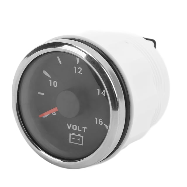 52mm Marine Voltmeter Gauge, IP67 Waterproof, 7 Colors Backlight, for Boat RV Car, Wide Application