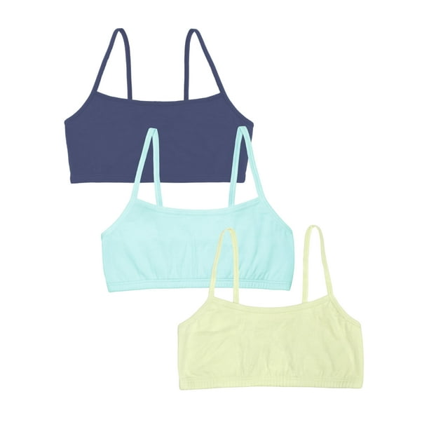 Sujetador deportivo Fruit of the Loom de algodón con tirantes finos para mujer