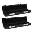 thumbnail image 1 of HONITANO 2Pcs Durable Piccolo Flute Storage Box Black PU Case Soft Lining for 16 Hole Instrument Protection, 1 of 8