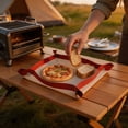 thumbnail image 7 of Silicone Baking Mat Convertible Oven Liner with Snap Corner Non‑Stick Reusable Baking Tray for Cookies Macarons Bread Pizza Home Baking Red 11.81x15.75x0.03Inch, 7 of 7