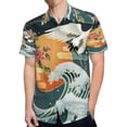 thumbnail image 4 of High Quality Hawaiian Shirts for Men Short Sleeve Aloha Beach Shirt Floral Summer Casual Button Down Shirts Blouses 8FLGD9, 4 of 7