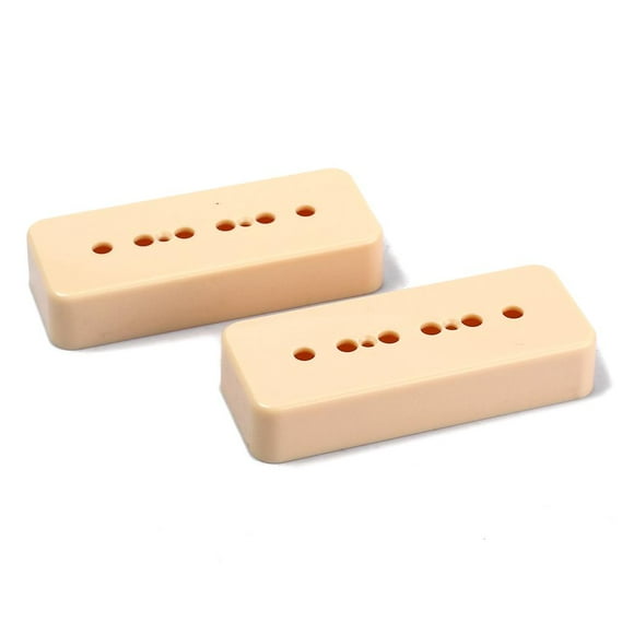 Paquete de 2 Cubierta de Pastilla Perfecl Marfil 50 52mm para Guitarra P90