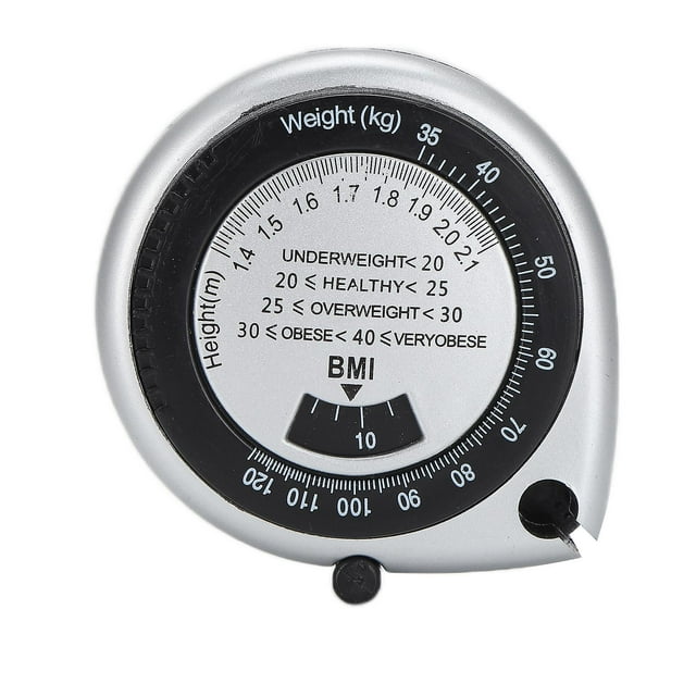 Ruban de mesure du corps, double échelle, rétractable, pour mesurer la taille et la graisse, pour la perte de poids