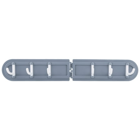 

Foldable Wall-mounted Adhesive Hooks Clothes/Hat/Scarf/Bag Hanger Holder(Gray)