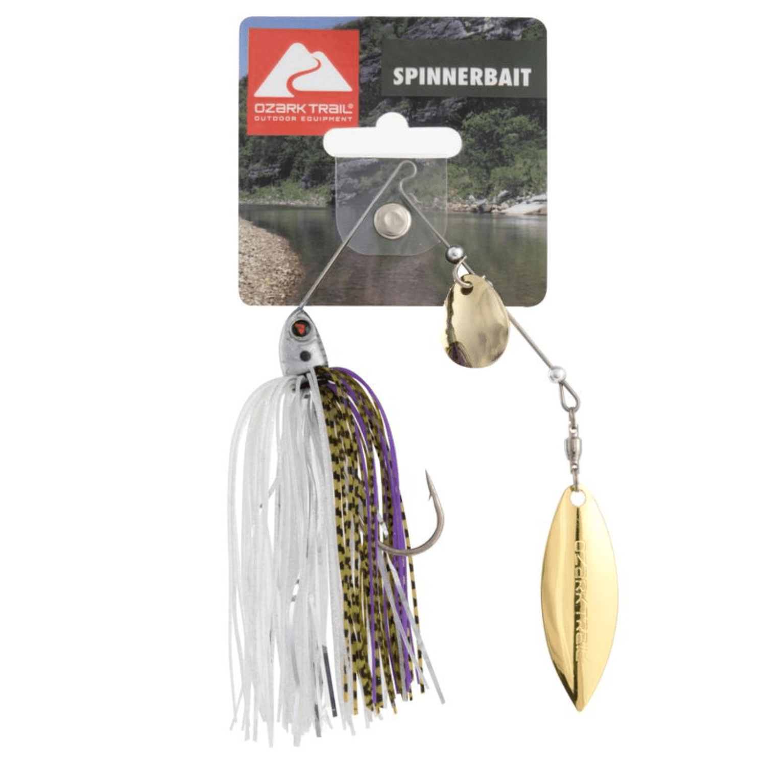 (2 pack) Ozark Trail Spinnerbait Fishing Lure 1/2 oz. – Threadfin Shad