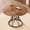 Walnut, variant on DRNANLIT 47.3-Inch Modern Industrial Round Dining Table with White Marble Wood Grain and Sturdy Black Metal Frame - Stylish and Functional for Dining Rooms, Kitchens, White