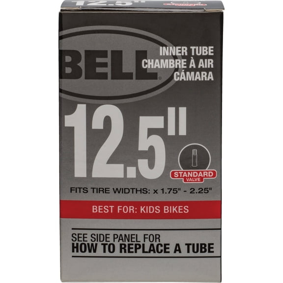 Bell Standard Bicycle Inner Tube, 12.5" -1.75-2.25", Schrader Valve