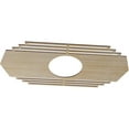 thumbnail image 2 of Ekena Millwork 40"W x 20"H x 10 1/2"ID x 3/8"T Chrysler Wood Fretwork Pierced Ceiling Medallion, Birch, 2 of 3