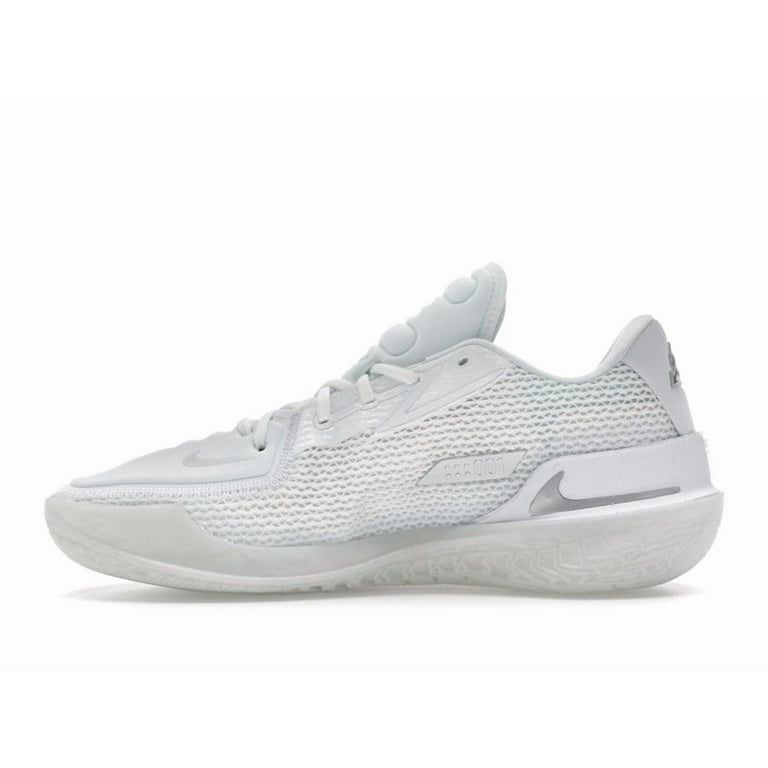 Nike Men's Air Zoom GT Cut White Chrome Basketball Shoes, from