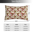 thumbnail image 2 of Fotbe Christmas Hat bear Funda de Almohada Decorativa Estilo Occidental, Lujo en Algodón, Fundas para Almohadas King, Cojín Estampado para Decoración del Hogar-14"x20", 2 of 6