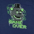 thumbnail image 2 of Five Nights At Freddy's T-Shirt Neon Game Over Design Kids Tee, 2 of 5